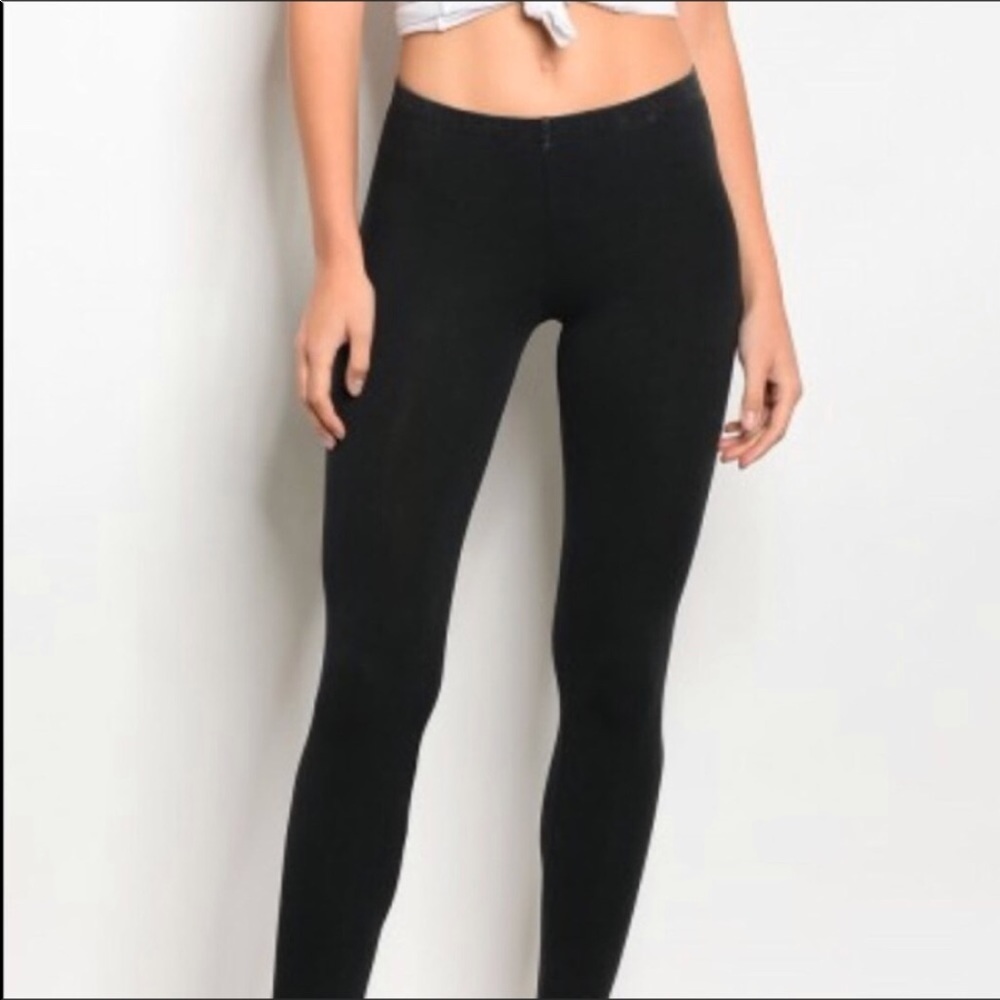 🌟 BUNDLE ONLY Vintage Wash Black Leggings - Picture 4 of 10